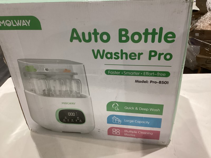 Condition photo showing Good Condition for MOLWAY?Upgraded?Baby Bottle Washer, Sterilizer and Dryer, All-in-One Pro Cleaning Machine for Bottles, Pump Parts & Baby Essentials, Effortless Care, Replaces Hand Washing White