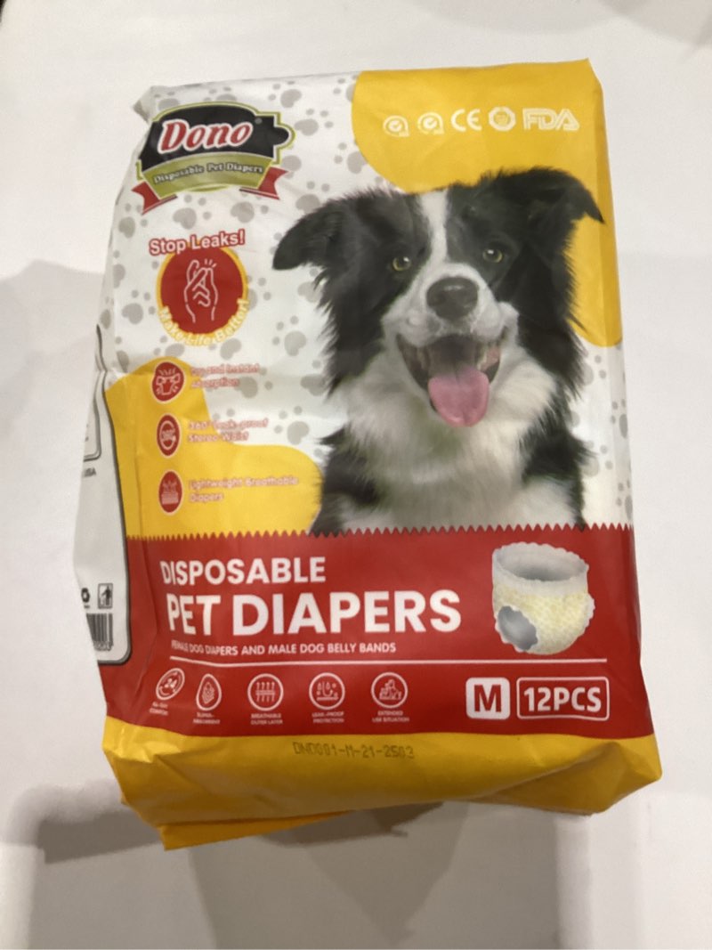 Done Disposable Pet Diapers Medium 12 Pcs 