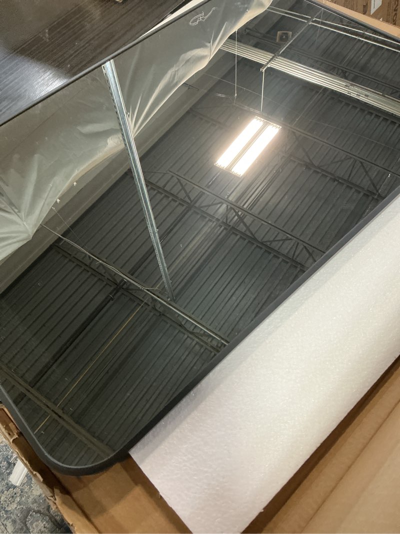 Condition photo showing Good Condition for 20x30 Rectangle Mirror Full Length Wall Mounted Hanging or Against Wall Metal Frame Dressing Make-up Mirrors for Entryway Bedroom Bathroom Living Room 20 30 inch Black Black 30"L x 20"W