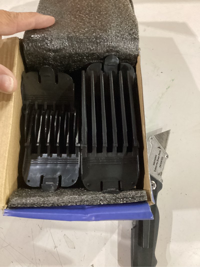 Condition photo showing As Is for clipper guards for wahl 10 12 14 16 18 20 hair clipper guards 6pcs extra long clipper guard attachments 2.5 inch clipper guides multiple sizes universal 2.5", 2.25", 2", 1.75", 1.5", 1.25" (black)