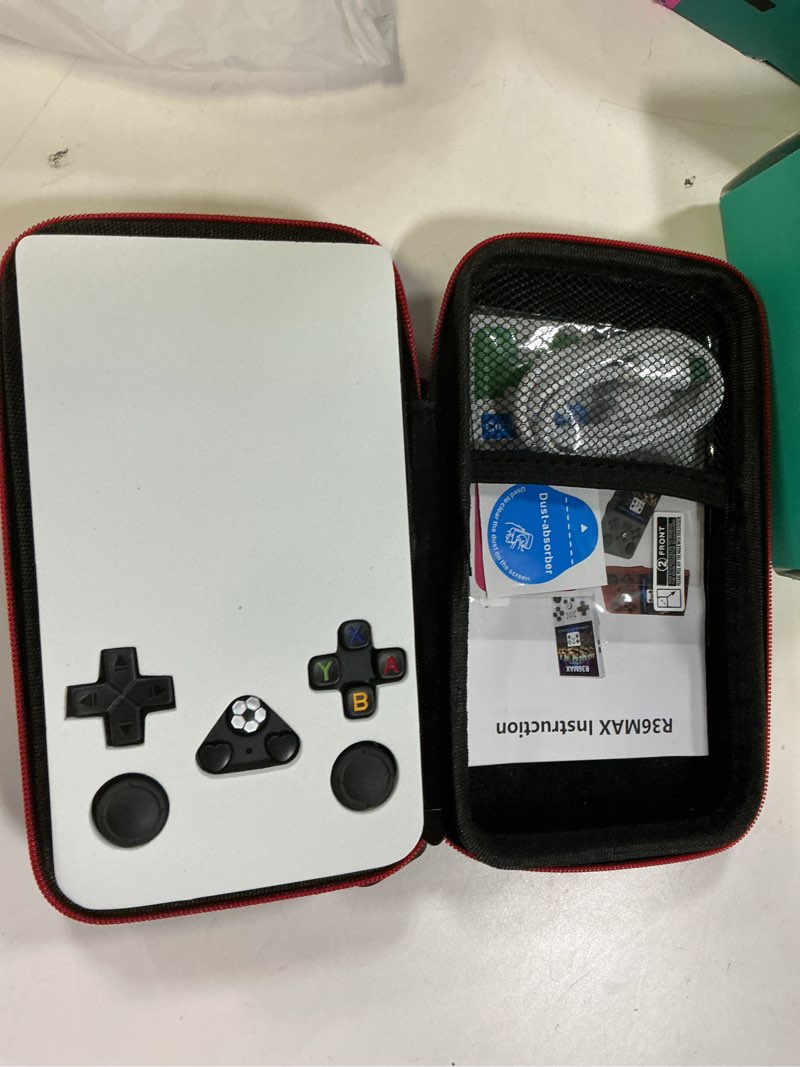 Condition photo showing Good Condition for 2025 Upgraded R36MAX Handheld Game Console Built-in 128GB TF Card 4000mAh Battery 20000+Classic Games Linux System 4.0-inch IPS Screen (Black)