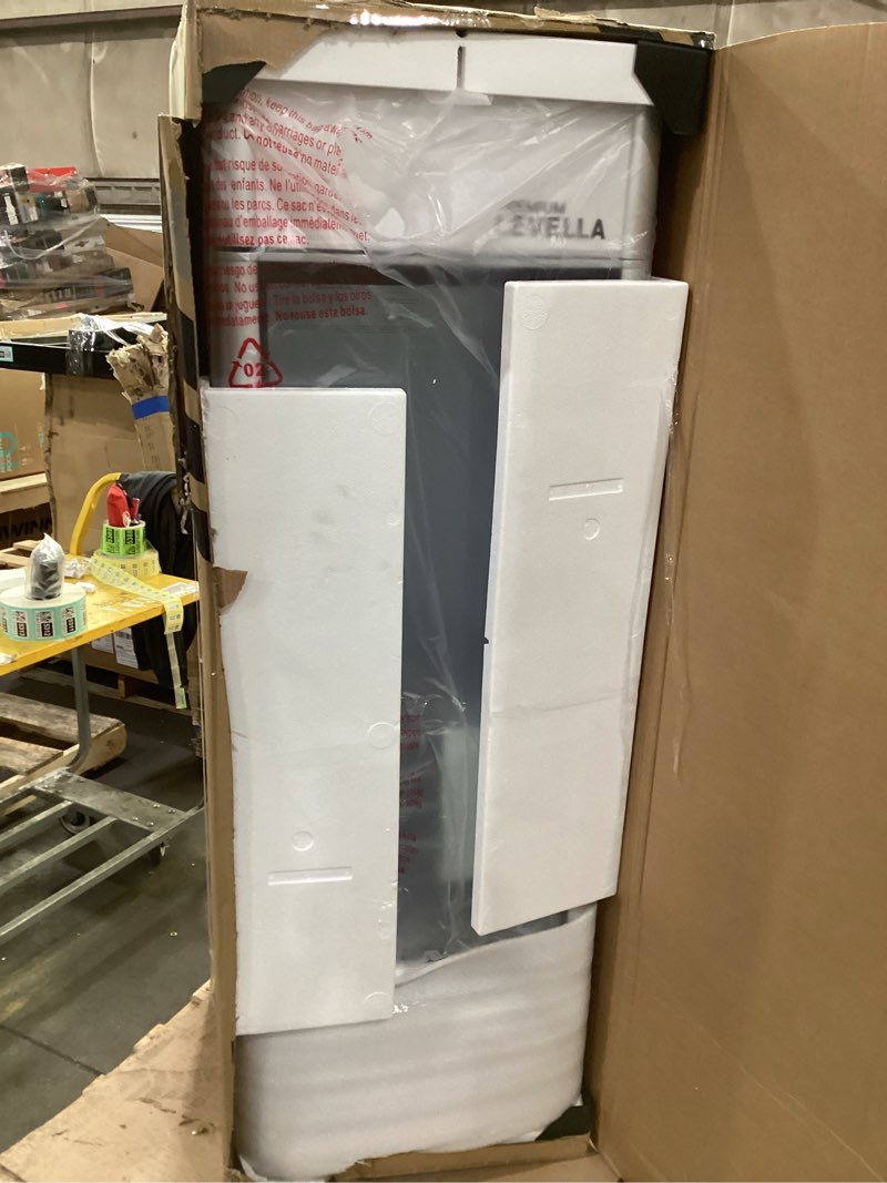 Condition photo showing New/Like New for (Not tested)PremiumLevella PRF90DX Single Door Merchandiser Refrigerator-Upright Beverage Cooler-9.0 cu ft-Silver