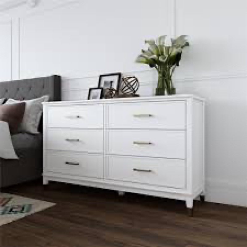 cosmoliving by cosmopolitan westerleigh 6 drawer dresser, (box 1)