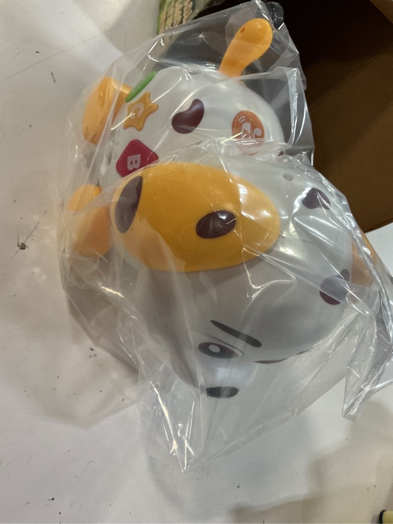 Condition photo showing New/Like New for baby toys 6-12 month, 1st first birthday gift for 1 year old boys girls, musical crawling & walking puppy toy 6 7 8 9 10 12-18 month old bilingual learning developmental toy yellow/white/brown