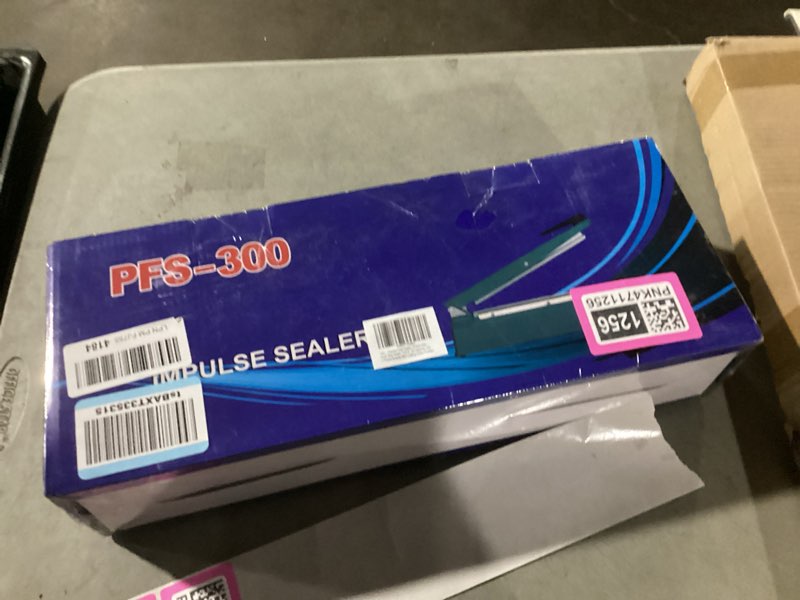 Condition photo showing New/Like New for impulse heat sealer 12 inch 5mm mylar bag sealer, iron shell sealer, plastic bag sealer machine, with 4 replacements kit (2 cutting lines included) white 12"-5mm 12inch-5mm sealing width