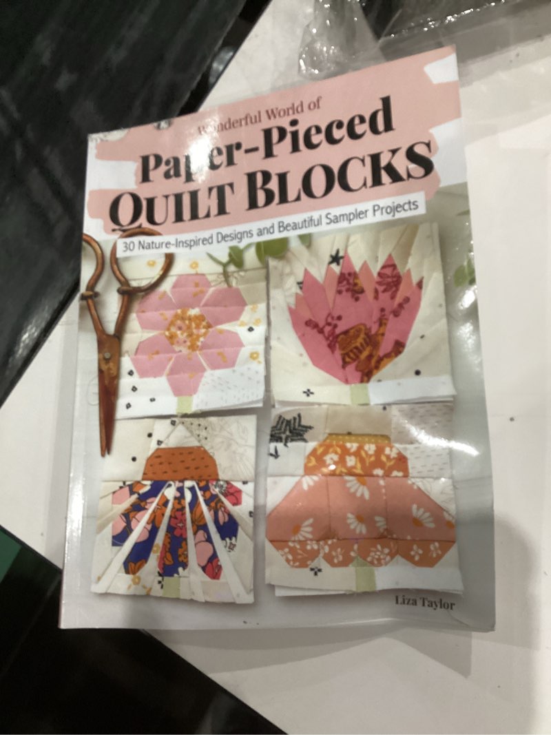 Condition photo showing As Is for Wonderful World of Paper-Pieced Quilt Blocks: 30 Nature-Inspired Designs and Beautiful Sampler Projects (Landauer) 5" and 7" FPP Patterns for Butterflies, Hummingbirds, Flowers, and More