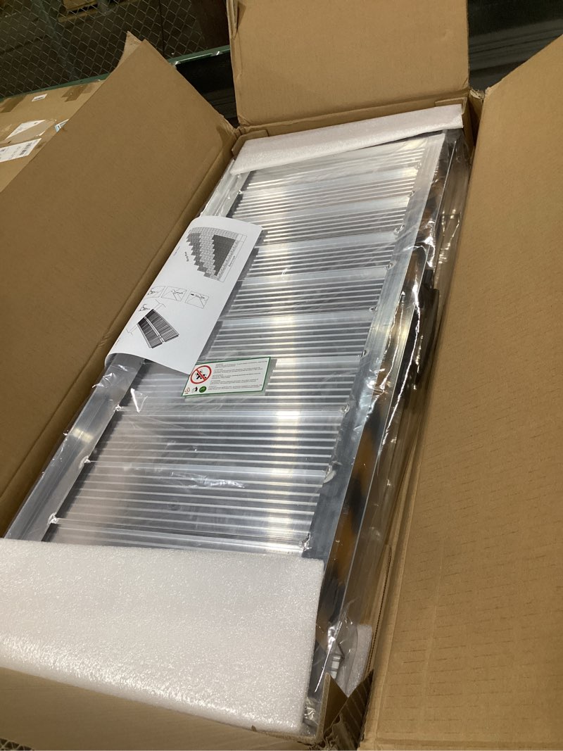 Condition photo showing Good Condition for 3ft portable wheelchair ramp, non-slip aluminum folding handicap ramp, 800 lbs capacity door threshold ramps for home steps, scooter ramp for car, doorways, curbs, stairs, cart, wheel chair steps 3ft (usable height 3-9 inch)