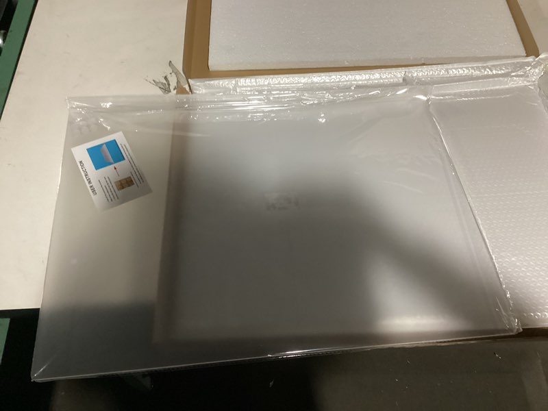 Condition photo showing As Is for Acrylic cutting board with counter lip, 24 x 18 clear cutting board for countertop, one of the game-changing kitchen essentials, the non-slip cutting boards for kitchen by Moooope (Clear, X-Large) X-Large Clear