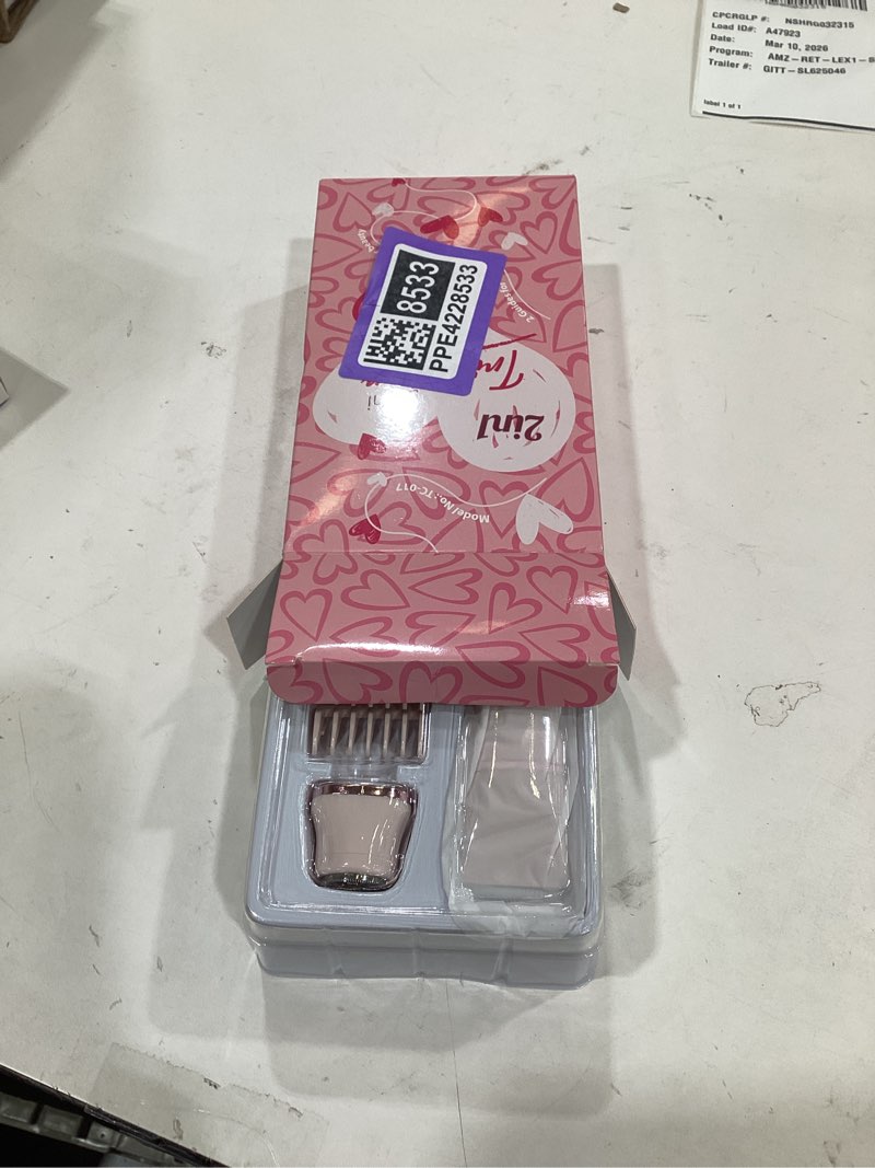 Condition photo showing New/Like New for Bikini Trimmer for Women - Painless Electric Razors for Silk Skin,Cordless Body Shaver for Trip,Replaceable Lady Facial Razor, IPX7 Waterproof&Easy Cleaning, Ceramic Blade, Gifts for Her Pink