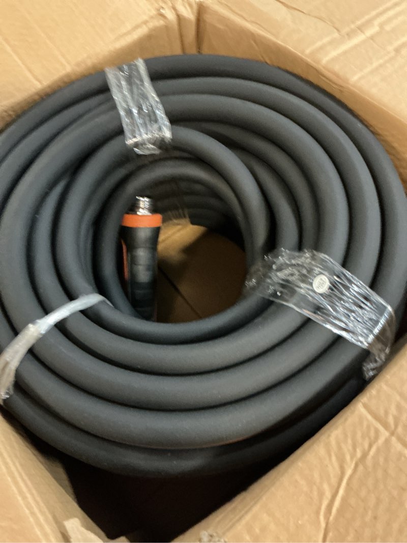 Condition photo showing New/Like New for giraffe tools garden hose 5/8", water hose heavy duty, flexible, lightweight hybrid hose with swivel handle, 100ft male to female fittings, burst 600 psi