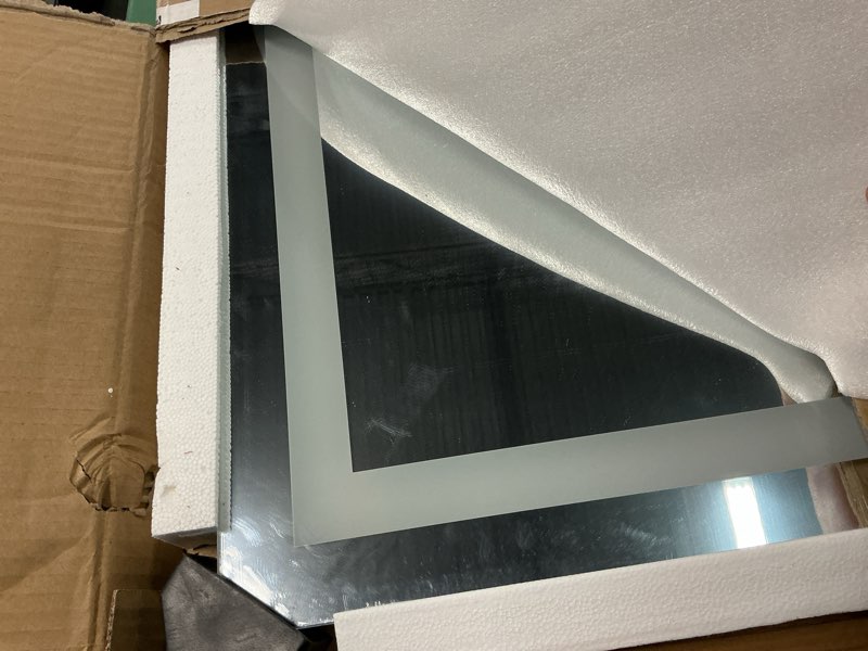 Condition photo showing Good Condition for LOAAO 23.6"x31.5" LED Mirror for Bathroom, Lighted Bathroom Mirror with Lights, Anti-Fog, Dimmable, Memory Function, Easy to Install, Clear Reflection Led Bathroom Mirror (3 Light Modes) 31.5"L x 23.6"W