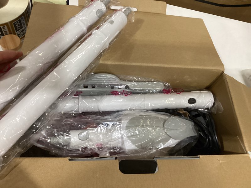 Condition photo showing As Is for 10-in-1 steam cleaner, steam mop & detachable handheld steam cleaner, 320ml water tank, 10s fast heating, portable steamer for kitchen, floor, tiles, window, bbq grill, car, bright white