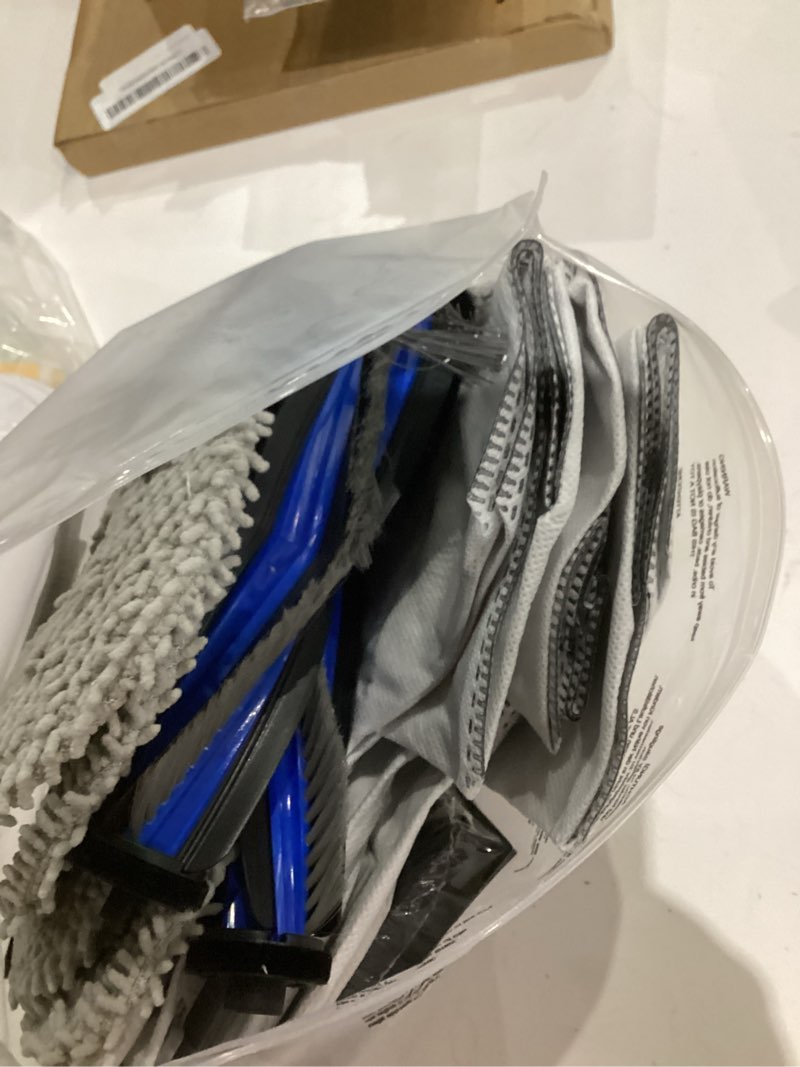 Condition photo showing As Is for 25 Pack Accessories for ECOVACS DEEBOT T50 PRO Omni / T50 PRO Omni Gen2 /T50 Omni Robot Vacuum, Replacement 2 Anti Tangle Main Brush 6 Mop Pads 6 Dust Bag 6 Sidebrush 4 Filter 1 Cleaning Brush