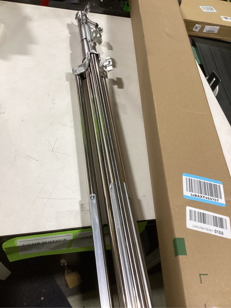 Condition photo showing Good Condition for K&F CONCEPT 9.2ft/2.8m Stainless Steel Light Stand, Spring Cushioned Heavy Duty Photography Tripod Stand with 1/4” to 3/8” Universal Screw Adapter for Strobe,LED Video Light,Ring Light,Softbox