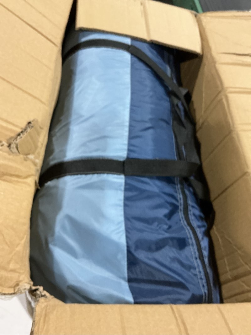 Condition photo showing As Is for camping tent for 8 person, pu3000mm waterproof family tent with rainfly, large roomy 3 room camping tents with divided curtain, portable outdoor tent for families car camping, 14x9x6 ft