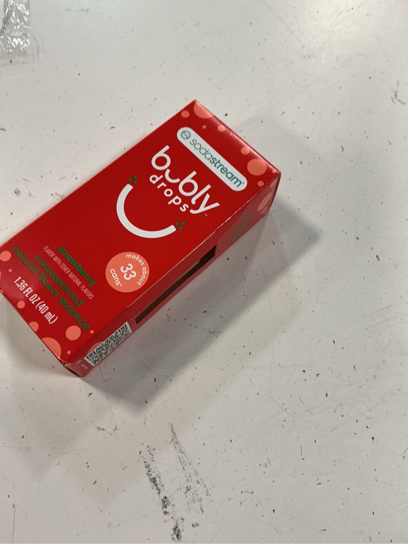 Condition photo showing New/Like New for sodastream - bubly drops - strawberry