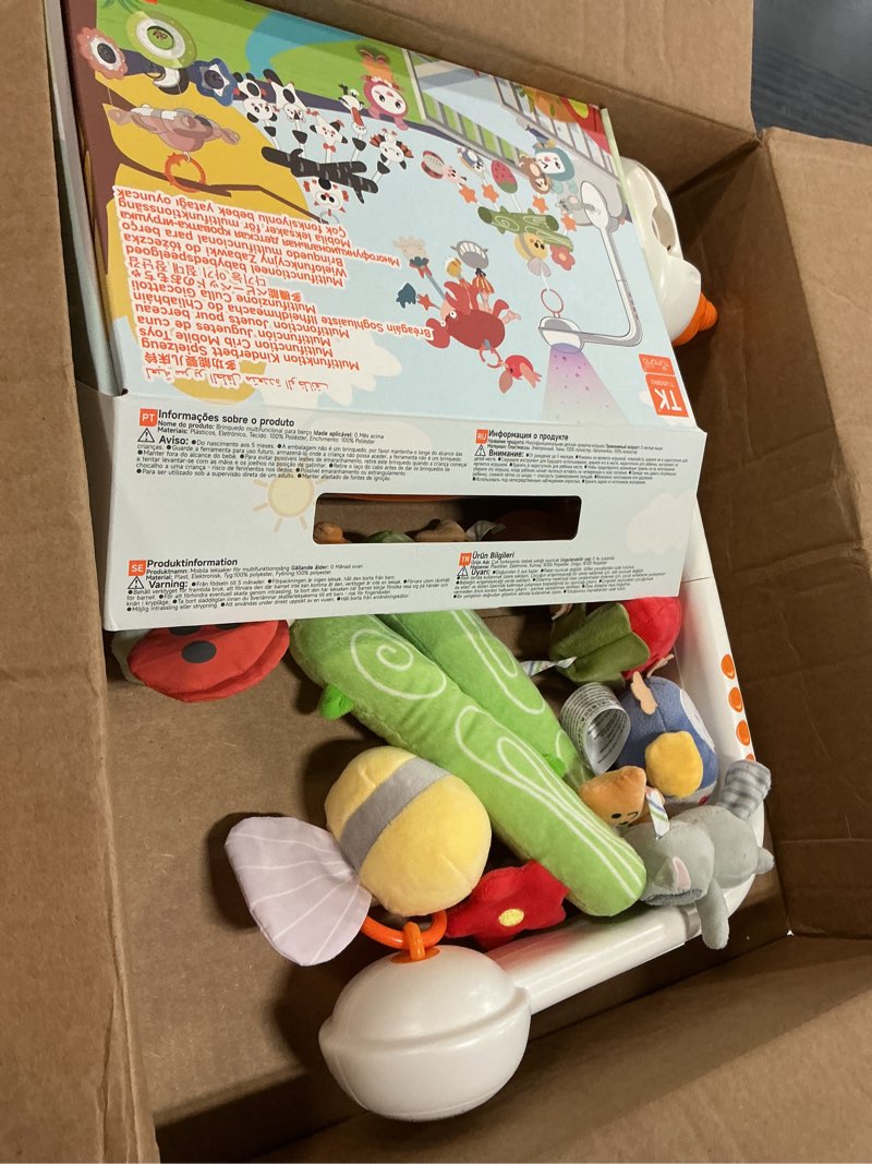 Condition photo showing Good Condition for tumama crib mobile with music and lights, baby mobile cute bee crib toys hanging, remote control nursery mobiles for bassinet, rotation, starlight projection and lullabies for babies
