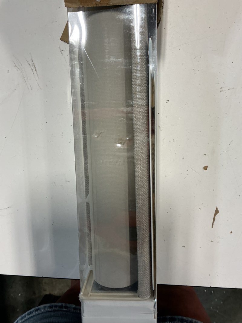 Condition photo showing New/Like New for persilux blackout roller shades for indoor window blinds,cordless,linen fabric,thermal insulated fabric uv protection shades for home,office,bedroom,door,blackout-cream,custom size custom size blackout-cream