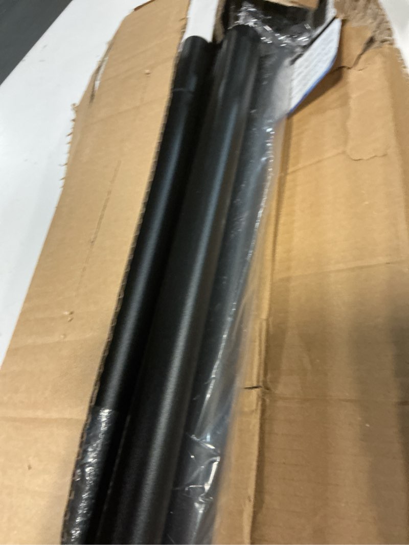 Condition photo showing Good Condition for tension curtain rod 51-146 inch(4.25-12.16ft), long outdoor tension rod for patio window gazebo, no drill dual-end adjustable spring shower rod, rust proof easy to install, rod diameter 1.26in black black 51"-146"