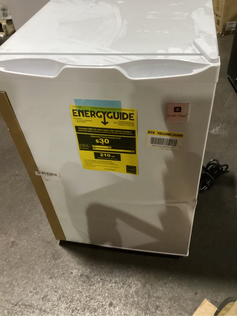 Condition photo showing Good Condition for (Similar to) Antarctic Star Beverage Refrigerator Cooler 68 Can, Mini Fridge with Glass Door for Beer Drinks Wine,Freestanding Small Fridge with Electronic Temperature Control for Home and Bar,1.7 cu.ft Black 1.7Cu.Ft