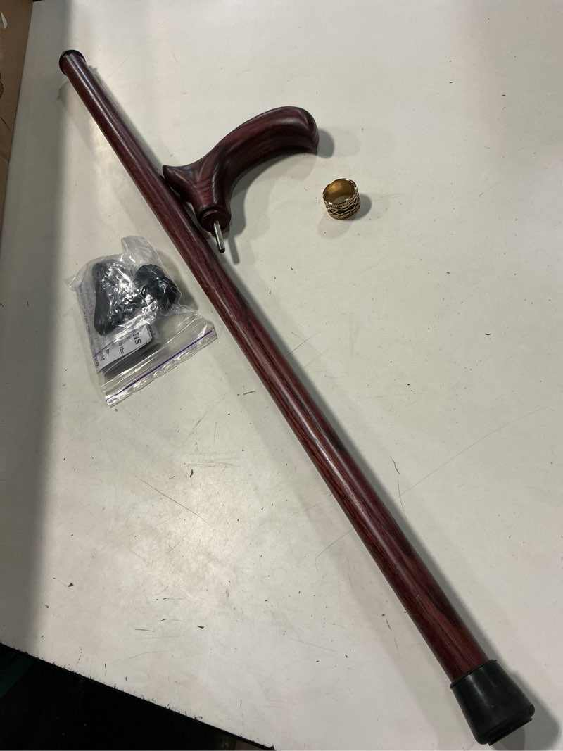 Condition photo showing New/Like New for asterom walking cane - handmade, ergonomic, wooden - canes for men & women - walking sticks for seniors, unique, wood