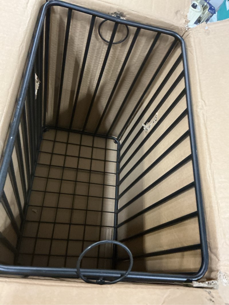 Condition photo showing Good Condition for (Incomplete )Easyars Rolling Laundry Hamper with Wheels,Large-size Metal Laundry Basket Cart,Clothes or Linen Storage Organize Hamper Bin for Living Room,Bathroom,Closet or Children Bedroom,Black
