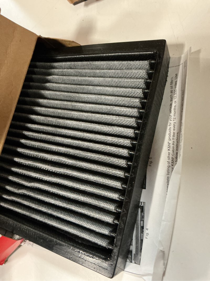 Condition photo showing Good Condition for K&N LIFETIME Cabin Air Filter: Premium, Washable, Clean Air for your Cabin: Compatible with 2015-202
