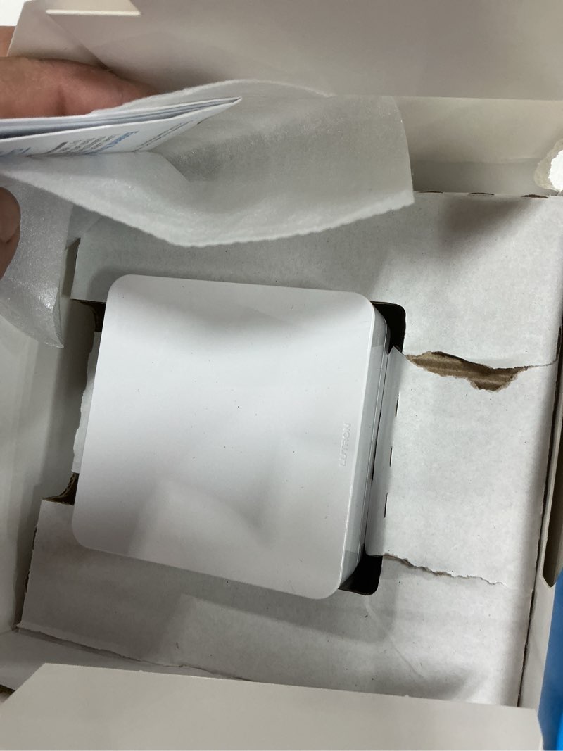 Condition photo showing Good Condition for Lutron Caseta Smart Lighting Smart Hub Repeater, Expands The Range of Caseta Up to 60 Feet, Works w/ Alexa, Apple Homekit, Google Home, PD-REP-WH, White Repeater (Hub Required for Use)