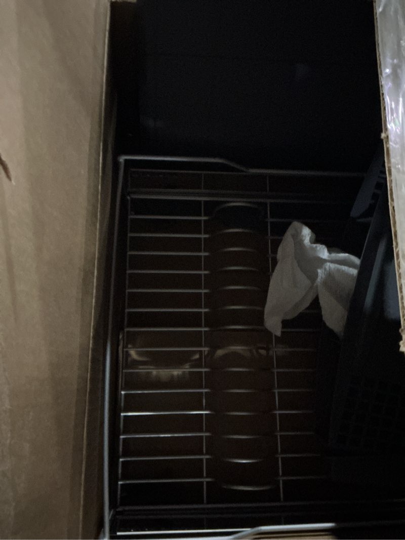 Condition photo showing Good Condition for (Similar to) Amazon Basics Dish Drying Rack, Stainless Steel, 15.2 x 11.6 x 4 in., Black