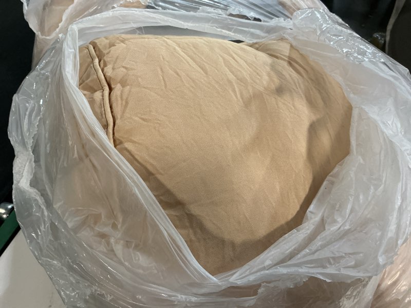 Condition photo showing Good Condition for breakfast nook cushions set of 4, waterproof oxford fabric kitchen nooks cushions, soft polyester filling cozy supportive nooks cushion, breakfast nook cushion cozy dining area seating,khaki