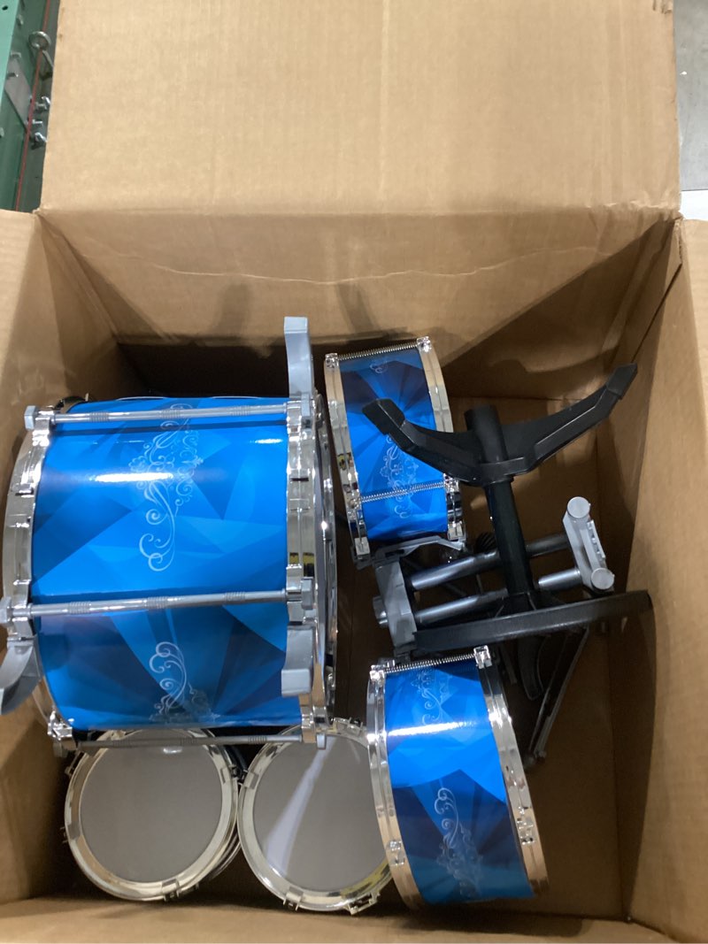Condition photo showing As Is for Kids Drum Set for Toddlers with 5 Jazz Drum Kit & Lights (Vibrating-Controlled) & Alloy, Musical Instruments Toys, Boys Gifts for Aged 1-3 3-5