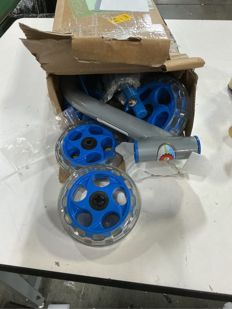 Condition photo showing Good Condition for razor jr. lil’ kick – 3-wheel kick scooter for younger children (ages 3+), max rider weight 44 lb (20 kg) blue scooter