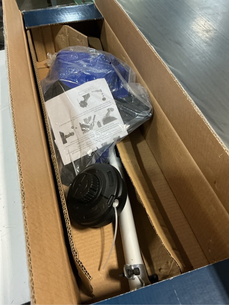 Condition photo showing As Is for link-on string trimmer attachment