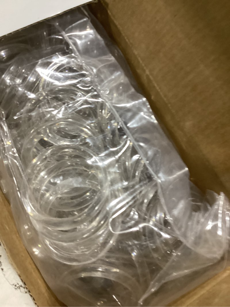 Condition photo showing Good Condition for 200 Pcs Plastic Scarf Rings for Crafts DIY 1-5/8" Clear Scarf Hanger O Napkin Rings Bulk Acrylic Curtain Hangers Accessories