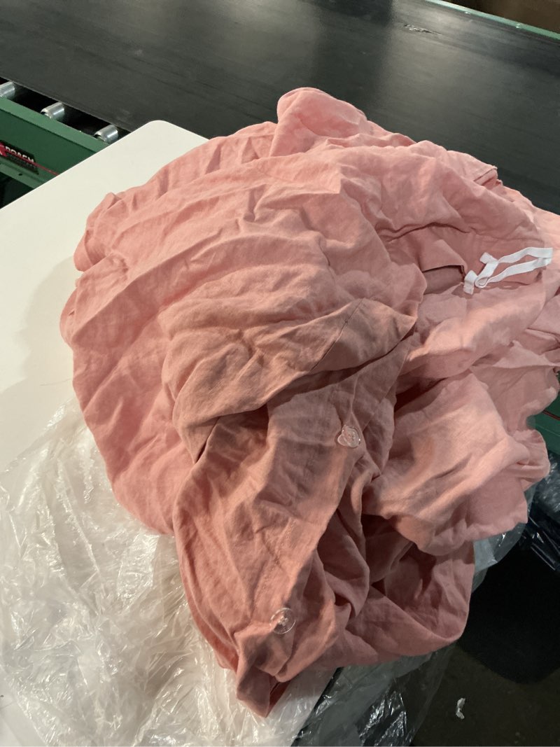 Condition photo showing As Is for european linen fitted sheet set twin