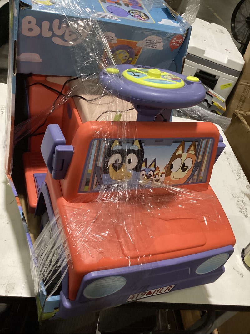 Condition photo showing Good Condition for bluey 6 volt ride on car with sounds, 6v battery powered toy, kids and toddlers ages 2+