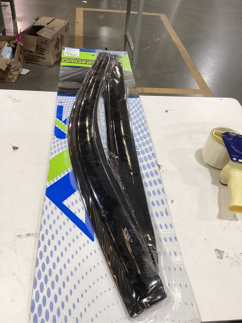 Condition photo showing New/Like New for Auto Ventshade [AVS] Outside Mount Rain Guards for 2019-2025 Chevrolet Silverado - GMC Sierra 1500; 2020-2025 SIL/Sir 2500 & 3500, Crew CAB ONLY | Window Vent Visors, 4 pcs. - Smoke | 94805 Outside Mount - Smoke