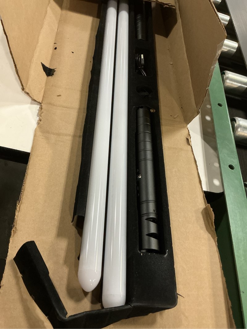 Condition photo showing Good Condition for jvmusaber Dueling Lightsaber for Kids Adults, Light Sword Toy with 20 RGB Colors 4 FX Sounds, USB Rechargeable Metal Hilt 20 Colors Black 2pcs