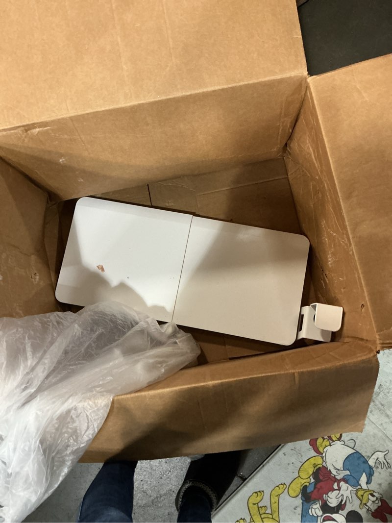 Condition photo showing Good Condition for bontec kmt01 under desk keyboard tray, pull-out keyboard & mouse platform with c-clamp, 25.6 x 11.8 in space-saving ergonomic slide-out drawer, white 25.6" x 11.8" white