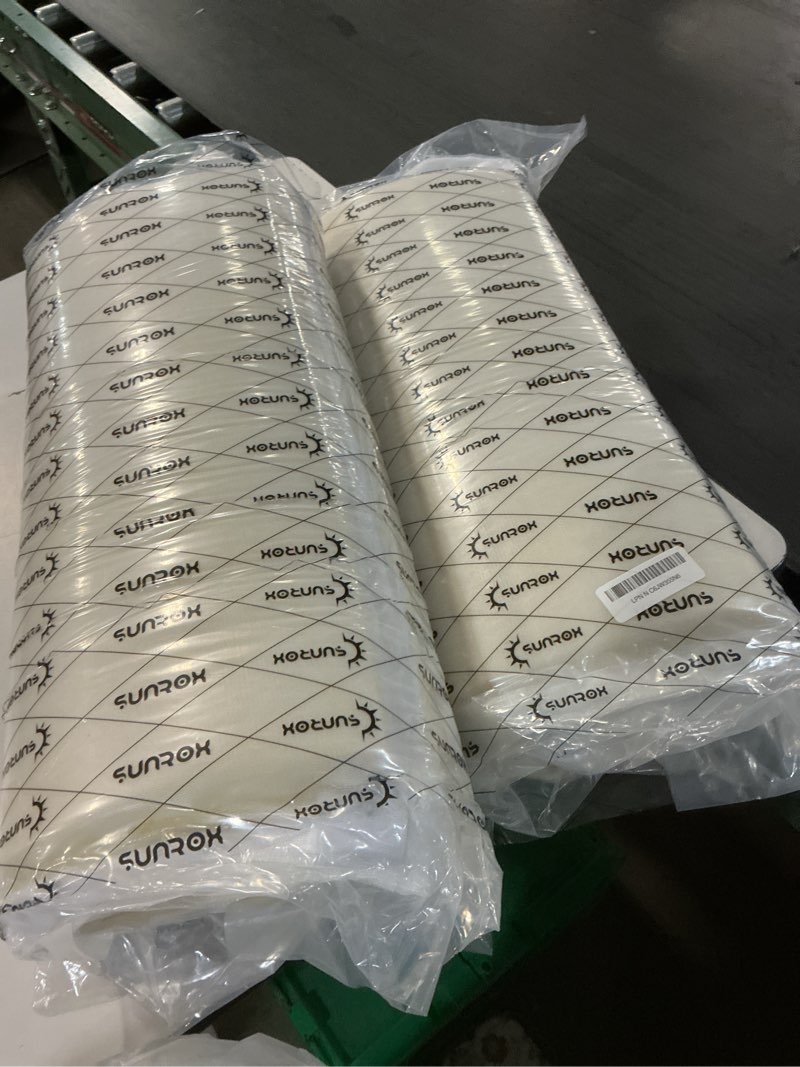 Condition photo showing Good Condition for sunrox dryfast foam outdoor patio chair cushions with drymesh drainage, all-weather fadeshield water resistant patio furniture cushions 19\\\"x19\\\"x3\\\", 4 pack heather indigo heather indigo 19x19 inch (pack of 2)