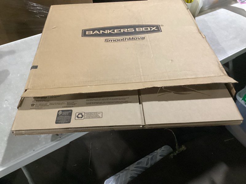 Condition photo showing Good Condition for Bankers Box Small Moving Box 15 Pack, Pre-Printed for Labeling, 16.5-in x 12.25-in x 12.675-in (7713802) Small Moving Boxes