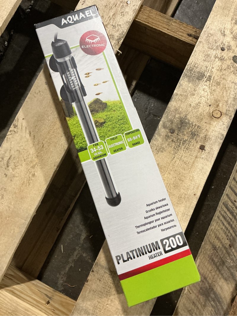 Condition photo showing New/Like New for Aquael Platinium Aquarium Heater for Freshwater & Saltwater Aquariums - 200 Watt  34-53 Gallons