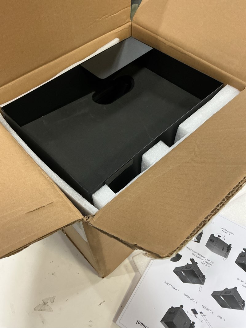 Condition photo showing Good Condition for golf ball dispenser, automatic golf ball tee up machine with foot pedal operation, 50 balls capacity, metal construction, heavy-duty design golf simulator accessories for indoor