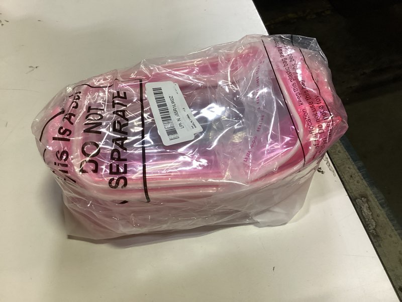 Condition photo showing Good Condition for Weewooday Clear Makeup Bags Cosmetic Storage Bags PVC Zipper Pouches Travel Waterproof Makeup Plastic Case for Women Organizing Toiletries Traveling Bathroom Light Pink Medium