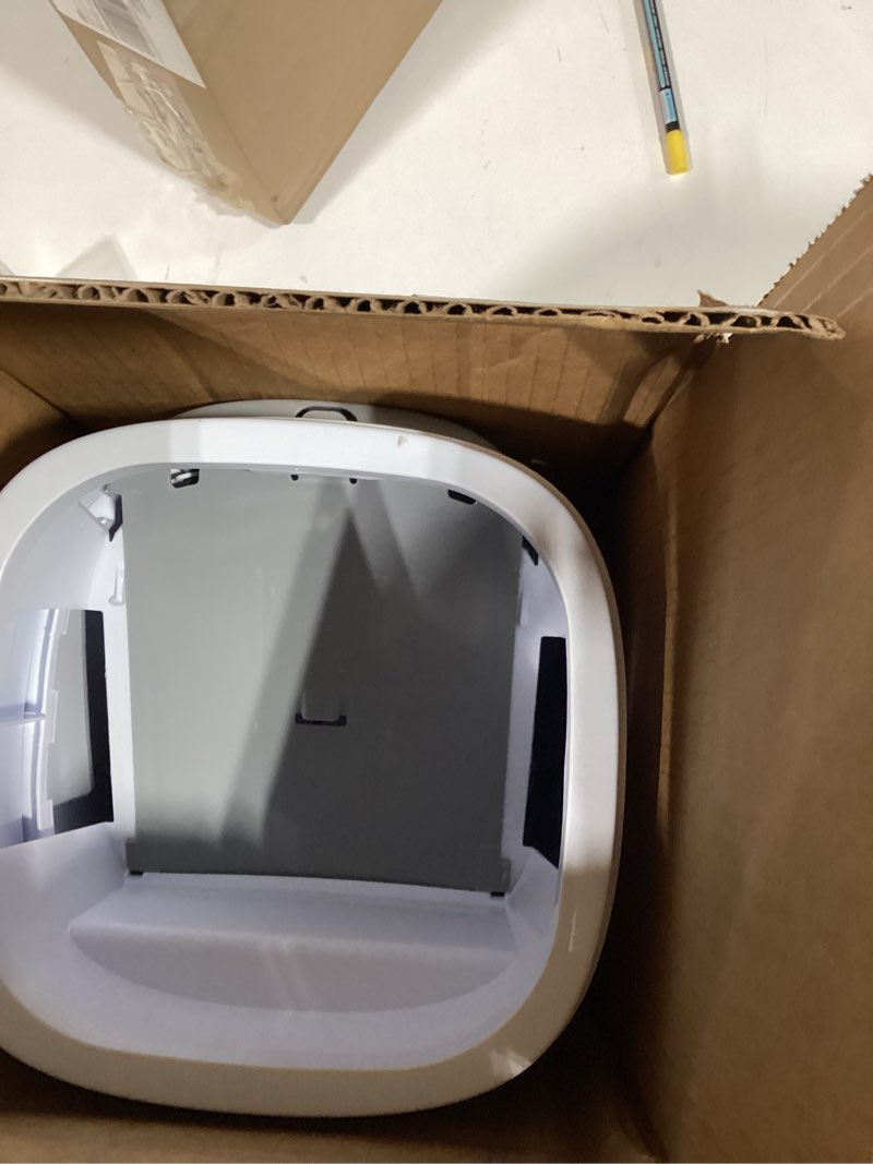 Condition photo showing Good Condition for Litter Genie Style Pail Cat Litter Box Waste Disposal System for Odor Control Includes 1 Square Refill Bag White