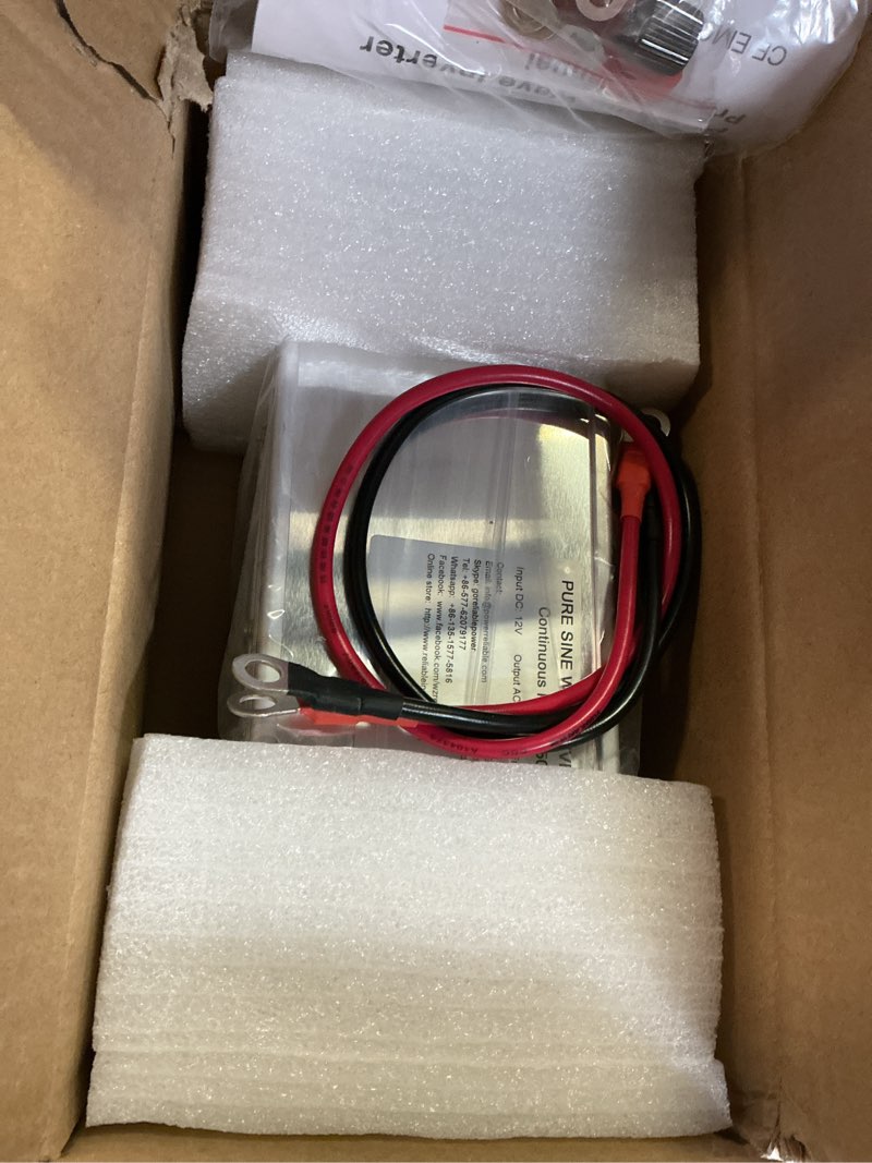 Condition photo showing Good Condition for wzrelb 500w pure sine wave inverter 12v dc to 110v 120v ac power converter with led display, off-grid portable power inverter with 2 ac outlets for home, rv, truck, camping 500w 12v