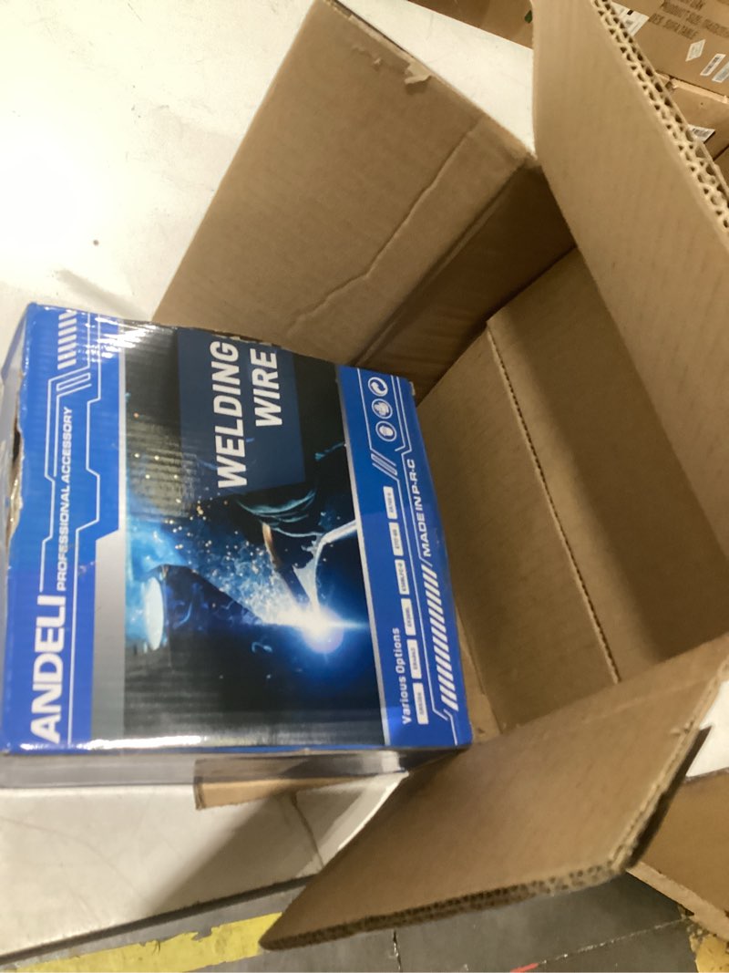 Condition photo showing As Is for andeli gasless flux core welding wire, e71tgs .035" diameter 10lbs low splatter mig welding wire (flux-cored wire, 10 lb, .035'') .035'' 10 lb flux-cored wire