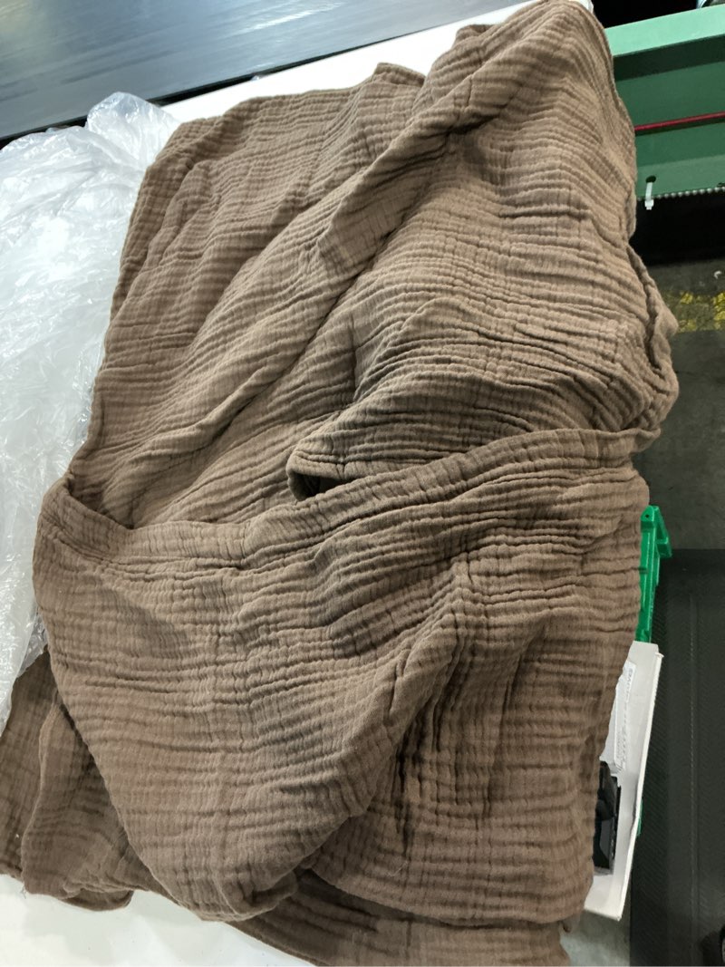 Condition photo showing Good Condition for organic cotton gauze dream sham set, full/queen, chocolate