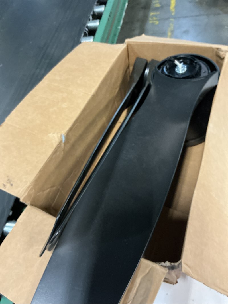 Condition photo showing As Is for harbor breeze armitage 52-in matte black with black/cocoa blades led indoor flush mount ceiling fan with light (5-blade)