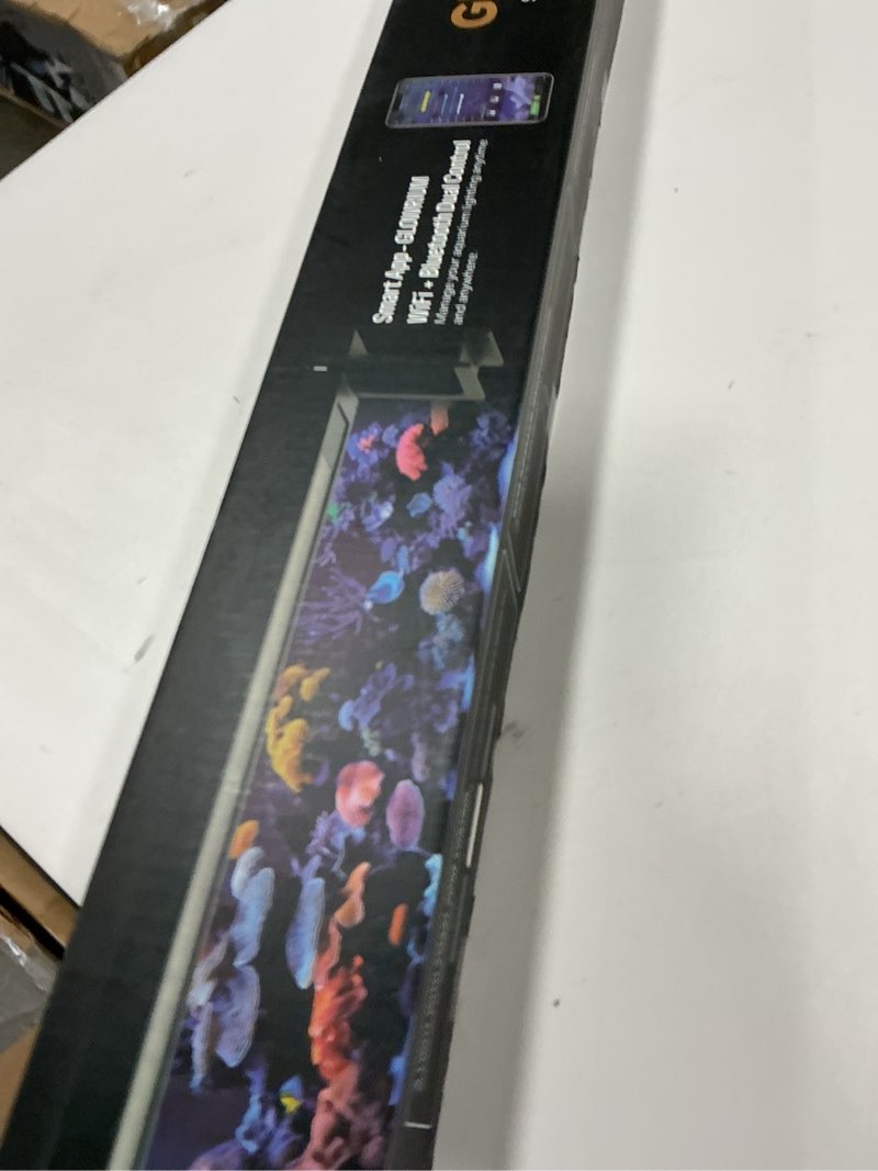 Condition photo showing New/Like New for GLOWRIUM Saltwater Aquarium Light, Smart Reef Coral Fish Tank Light with Bluetooth + WiFi Dual Control App, DIY Spectrum, Brightness Adjustable, Anti-Drop, Real Time Water Temperature Sensor(18-24 in)